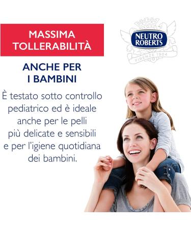  Neutro Roberts Neutro Roberts Dermazero Foaming Body Wash ideal for delicate and sensitive skin soap-free and dye-free suitable for daily use and for children's hygiene 4 x 700ml bottles 2.8L - Buy Online on GoSupps.com