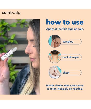 Headache Relief Essential Oil Roller - Aromatherapy Zapper for Migraine & Tension (10ml) - Cooling Stick & Purse Essential - Buy Online on GoSupps.com