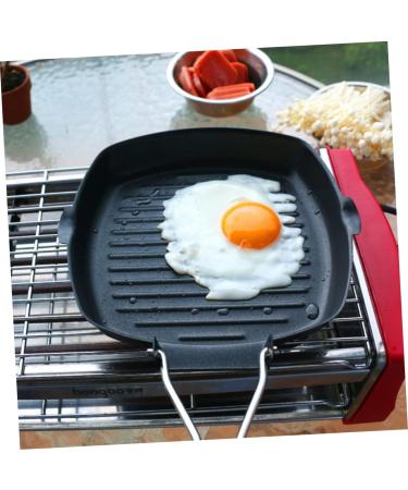 YOtat BBQ Grills Pancake Skillet Stove Burner Pans Nonstick Frying Pans BBQ Griddle Grilling Pan Grill Pancake Griddle Square Pot Chic Steak Frying Pan Fashion Frying Pan Bakeware Black Wok - Buy Online on GoSupps.com