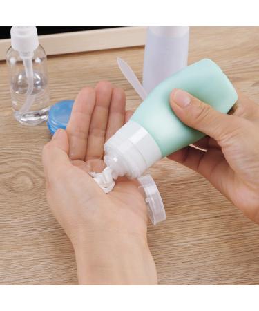 Beveetio Travel Bottles TSA Approved 15 Pack - BPA Free Silicone Refillable Containers for Toiletries - Multicolor 2.9oz Travel Tubes - Buy Online on GoSupps.com
