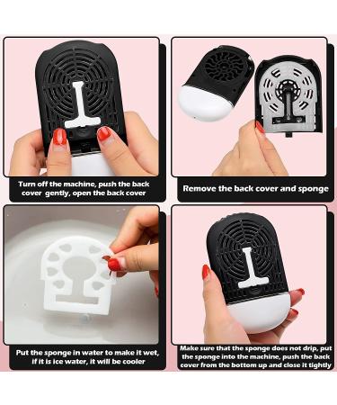 3 Pcs Nano Mister & Mini USB Lash Fan Set for Lash Extensions | Handheld Lash Mirror & Portable Facial Steamer | 20 ml Water Tank | Black Simple Style - Buy Online on GoSupps.com