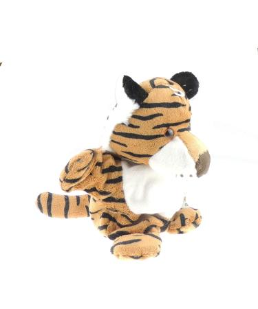 Large Dark Tiger Plush Hand Puppet for Kids - Soft and Fluffy Animal Toy - Buy Online on GoSupps.com
