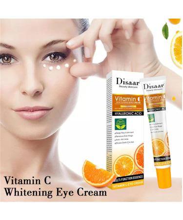 Vitamin C Eye Cream Moisturizing Under Eye Cream 25ML | VC Eye Cream to Reduce Fine Lines Brighten Skin Under Eye Cream for Women Jingan - Buy Online on GoSupps.com