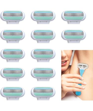 Ksywydu Pack of 12 replacement blades for women's razors compatible with Venus universal 3-step blades for shaving the legs - Buy Online on GoSupps.com