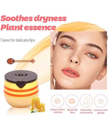 Moisturizing Lip Balm - Honey Lip Balm - Honey Lip Balm Set Dry Lip Care - Day and Night Lip Mask - Lip Scrub Honey Lip Balm (Darling) - Buy Online on GoSupps.com