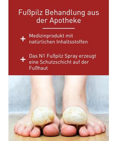 N1 Foot Fungus Spray 75ml | Fast Relief for Itching & Redness | Medical Foot & Skin Fungus Treatment - Buy Online on GoSupps.com