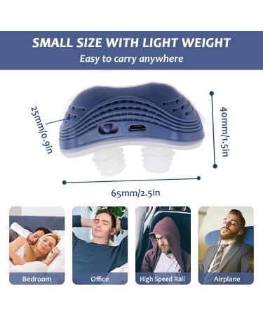 Smart Throat Anti-Snoring Device | Adjustable Snoring Stopper Aid with Double Eddy Current Fan | Improved Nighttime Sleeping | White - Buy Online on GoSupps.com