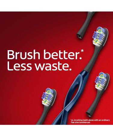 Colgate Keep Soft Manual Toothbrush for Adults with 2 Floss-Tip Brush Heads - Navy Starter Kit - Buy Online on GoSupps.com
