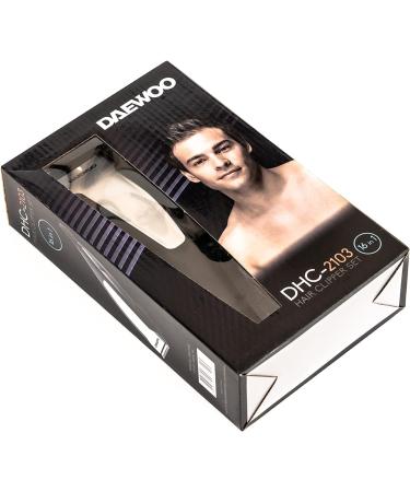 Daewoo DHC-1103 16 in 1 Hair Clipper Set - 220-240V for International Use - Not for USA/Canada/Mexico - Stylish Silver Design - Buy Online on GoSupps.com