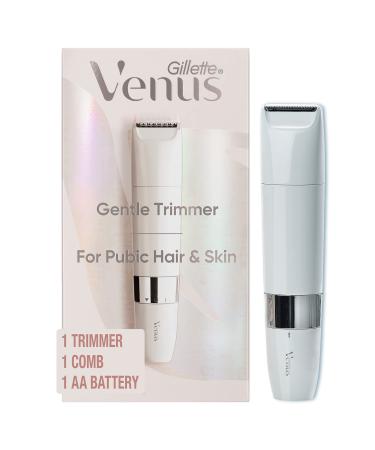 Gillette Venus Intimate Grooming Womens Electric Razor, Bikini Trimmer for Pubic Hair and Skin, Includes 1 Womens Razor, 1 Comb, 1 AA Battery