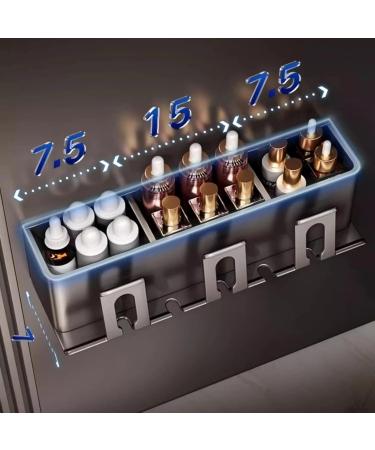 Stainless Steel Wall-Mounted Toothbrush Holder - No Drilling 3 Slots for Toothbrushes & Paste - Black | Ideal for Kids & Adults | Electric Toothbrush Charging Station - Buy Online on GoSupps.com