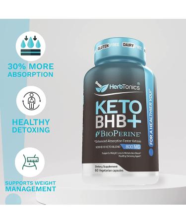 Keto BHB Diet Pills with BioPerine (2 Pack) for Enhanced Ketosis | Vegan Capsules Supplement 60 Count (Pack of 2) - Ideal for Men and Women - Buy Online on GoSupps.com