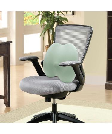 Car Seat Lumbar Cushion Breathable Lumbar Support Cushion | Ergonomic Summer Waist Protection Soft Sponge Car Waist Pad Green - Buy Online on GoSupps.com