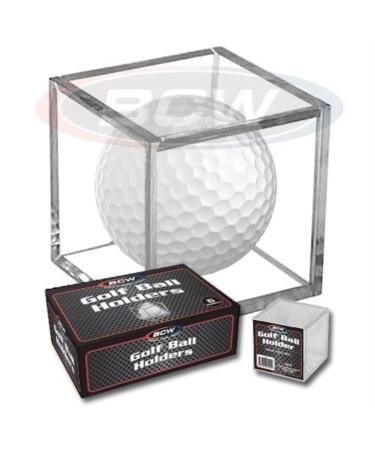BCW Golf Ball Square - Holder & Display Case (Box of 6 Cubes)