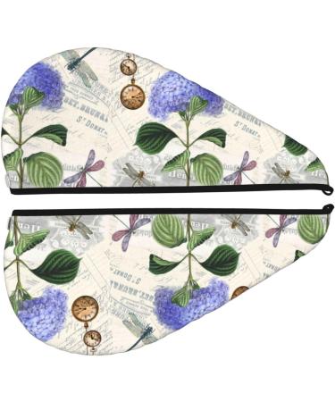 Vintage Flower Hair Towel Wrap - Quick Drying Towel Turban for Effortless Hair Care - Buy Online on GoSupps.com