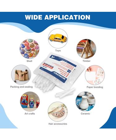 WORKPRO Full Size Hot Glue Sticks  100-pack  0.43x4 Inches  Compatible with Most Glue Guns  Multipurpose for DIY Art Craft General Repairs  Home Decorations and Gluing Projects - Buy Online on GoSupps.com