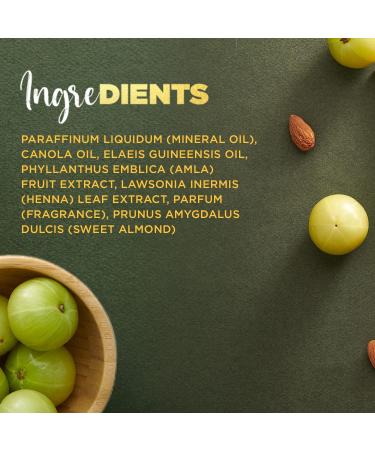 Dabur Amla Gold Hair Oil - Moisturizing Hair Serum with Amla, Almond, and Henna - 6.76 Fl Oz - Natural Hair Treatment for Women - Buy Online on GoSupps.com