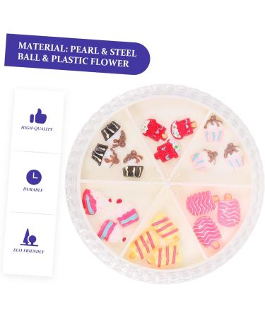 Housoutil 1 Box Nail Art Accessories Manicures Decorations Nail Pendants 3D Nail Decals Gems for Nails Nail Gem Manicures Accessories Manicures Ornament Cute Nail Plastic Charm Nail Supplies 6.5X6.5X1.2cm As Shown 12 - Buy Online on GoSupps.com