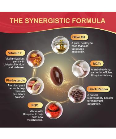 DRFOSTER CoQ10 100mg Ubiquinol - Coenzyme Q10 Co Q 10 Supplement Cq10 with PQQ & Vitamin E & Black Pepper - 100 Count 100 Count (Pack of 1) - Buy Online on GoSupps.com