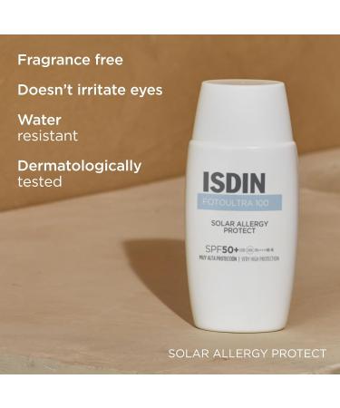 ISDIN Foto Ultra Solar Allergy SPF 100+ - 50ml | Best Sunscreen for Sensitive Skin - International Shipping Available - Buy Online on GoSupps.com