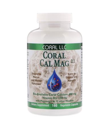 Coral LLC Cal Mag - 180 Vegetable Capsules