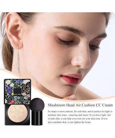  G n rique Mushroom Head Air Cushion CC Cream - Waterproof | Long-Lasting Mushroom Head Liquid Foundation | BB Cream Moisturizing | BB Cream Makeup Concealer for Mature Skin - Buy Online on GoSupps.com
