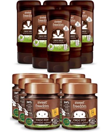 Sweet Freedom Vegan Chocolate Bundle - Choc Shot x6 & Choc Pot x6 Choc Shot X Choc Pot - Buy Online on GoSupps.com
