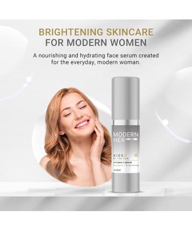 Buy ModernHer KISSD Vitamin C Serum - Brightening Anti-Aging Formula with Cucumber Extract & Peptides for Even Skin Tone - 1oz - Buy Online on GoSupps.com