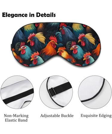 Cute Chicken Head Sleep Mask | Light Blocking Eye Mask for Comfortable Sleep | Ultralight Travel Eye Cover for Men & Women - Buy Online on GoSupps.com