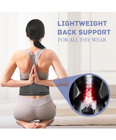 Hernin Lumbar Spine Turmalin TailleBandage | Heat Belt for Lower Back Therapy | 20 Turmalin Magnetic Field Pain Relief (Black S) - International Shipping Available - Buy Online on GoSupps.com