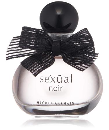 Michel Germain Sexual Noir Eau de Parfum Fragrance Spray Top Notes of Strawberries Mandarin and Lime Long-Lasting Warm Floral & Sensual Gift for Her 0.34 Fl Oz (Pack of 1)