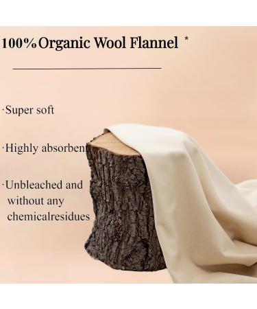 Wool Flannel Castor Oil Pack Wrap - Reusable & Highly Absorbent Compress for Liver Detox & Pain Relief - Buy Online on GoSupps.com