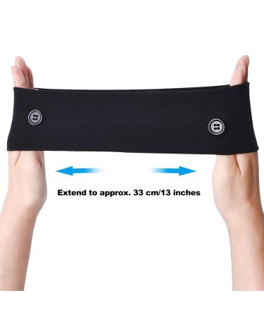 6-Piece Black Button Headband Set for Nurses & Doctors - Elastic Hair Band for Ears Protection and Face Cover Holder by WILLBOND - Buy Online on GoSupps.com