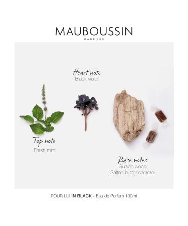 Mauboussin - Pour Lui In Black 100ml (3.3 Fl Oz) - Eau de Parfum for Men - Woody & Oriental Scents - Buy Online on GoSupps.com