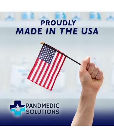 PandMedic Disposable Face Masks Made in USA | Premium 3-Ply Medical Safety Masks - Breathable Elastic Ear Loops - 50ct Resealable Bag for International Shipping - Buy Online on GoSupps.com