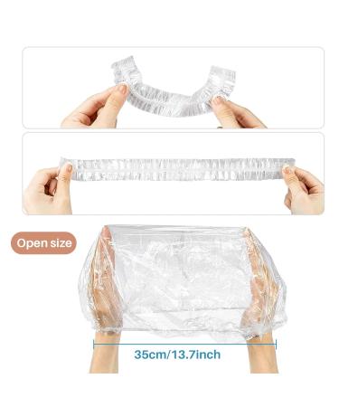 100 Disposable Shower Caps - Waterproof Reusable Hair Caps for Men & Women | Ideal for Deep Conditioning & Travel Essentials - Buy Online on GoSupps.com