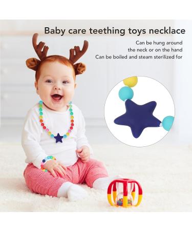 Food Grade Silicone Chew Necklace & Bracelet Set for Teething Babies - Colorful & Portable Teether Toys for Autism & Anxiety Relief - Buy Online on GoSupps.com