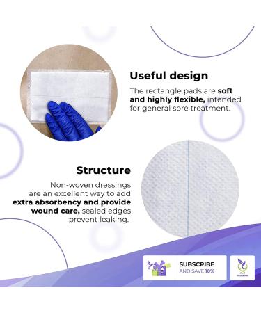 Dukal Abdominal Pads. Pack of 25 Non-Sterile ABD Pads 10 x 12. Highly Absorbent Pads for Wound Padding and Protection. Wound Dressing with Sealed Edges 5944 - Buy Online on GoSupps.com