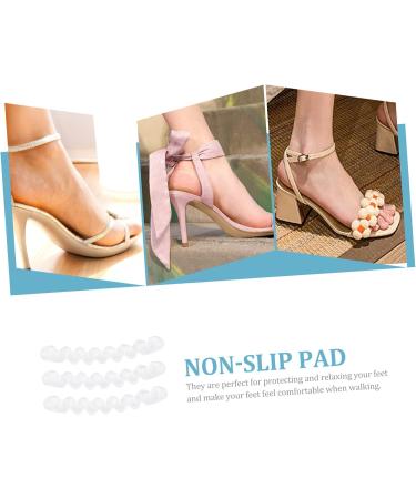 NOLITOY 6 Pairs Anti-Slip Stickers for High Heels | Adhesive Gel Heel Pads for Women | Invisible Non-Slip Sole Inserts for Sandals | Thicken White Pads - Buy Online on GoSupps.com