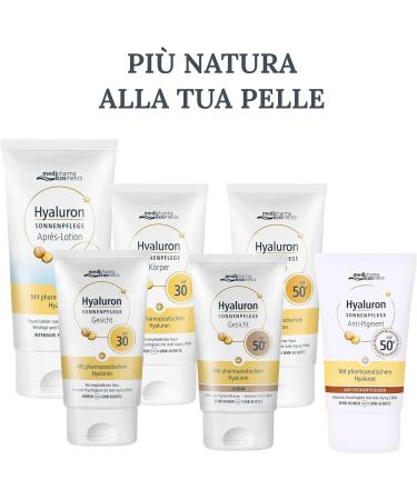  Medipharma Cosmetics Medipharma - SPF 30 Face Sunscreen with Hyaluronic Acid 50ml - Anti-Aging Moisturizing Sun Protection - For sensitive and dry skin - Water resistant - Non-greasy - Buy Online on GoSupps.com