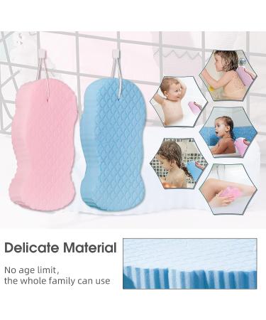 Super Soft Exfoliating Bath Sponge - Magic Body Shower Sponge for Gentle Dead Skin Removal (Random Color) - 2pc Set - Buy Online on GoSupps.com