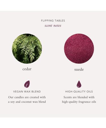 Buy x Bravo RHONJ Flipping Tables Scented Candle Cedar & Suede 9oz 50 Hour Burn Vegan Soy & Coconut Blend Perfect Home Decor Gift for All - Buy Online on GoSupps.com