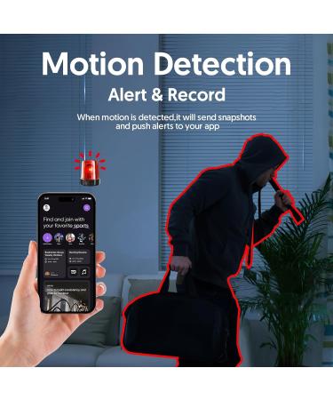 kelucimy Hidden Spy Camera Alarm Clock with Stronger Night Vision 4K Wireless WiFi - Black - Buy Online on GoSupps.com