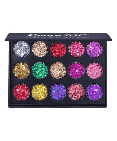 Glitter Eye Shadow Palette Glitter Makeup Palette - Eyeshadow Makeup Palettes Long Lasting Waterproof Makeup Accessories Sillervan 02
