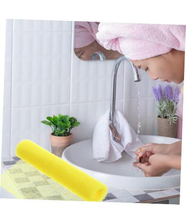 FRCOLOR Exfoliating Bath Towels - 2pcs African Net Sponge Body Scrubber for Deep Cleaning & Back Washing - Buy Online on GoSupps.com