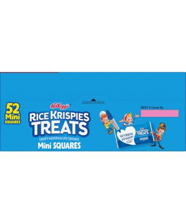 Rice Krispies Treats Mini Crispy Marshmallow Squares Kids Snacks - 20.1Oz - Pack Of 52 - Buy Online on GoSupps.com