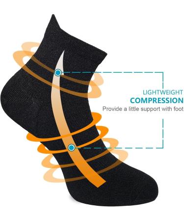 5 Pairs Lightweight Compression Socks for Men & Women - Sports & Running - M nner Function Socks Black - Buy Online on GoSupps.com