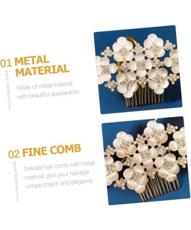 Didiseaon Hair Comb Bride Accessories Hair Accessory for Girls Hair Clips for Girls Hair Accessories for Women Floral Decorations Tiara Bride Headpiece Crystal Metal Miss Headband - Buy Online on GoSupps.com