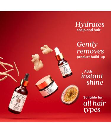 Fable & Mane Healthy Hair Heroes Set | Pre-Wash Oil Scalp Scrub & Smoothing Oil - International Shipping Available - Buy Online on GoSupps.com