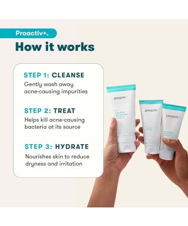 Proactiv+ 3 Step Acne Treatment System (90 Day) Clear 3 Count (Pack of 1) - Buy Online on GoSupps.com